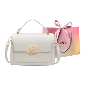 Yalu PU Handbag Women's Black/Ecru/Brown/Blue
