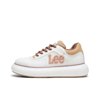 Lee Casual Comfortable White Sneakers Trendy Versatile Commute Low Top Skateboard Shoes Men's