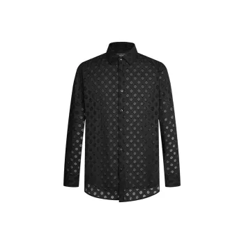 MANGANO Shirt Men's Black Comes With Brand Shopping Bag