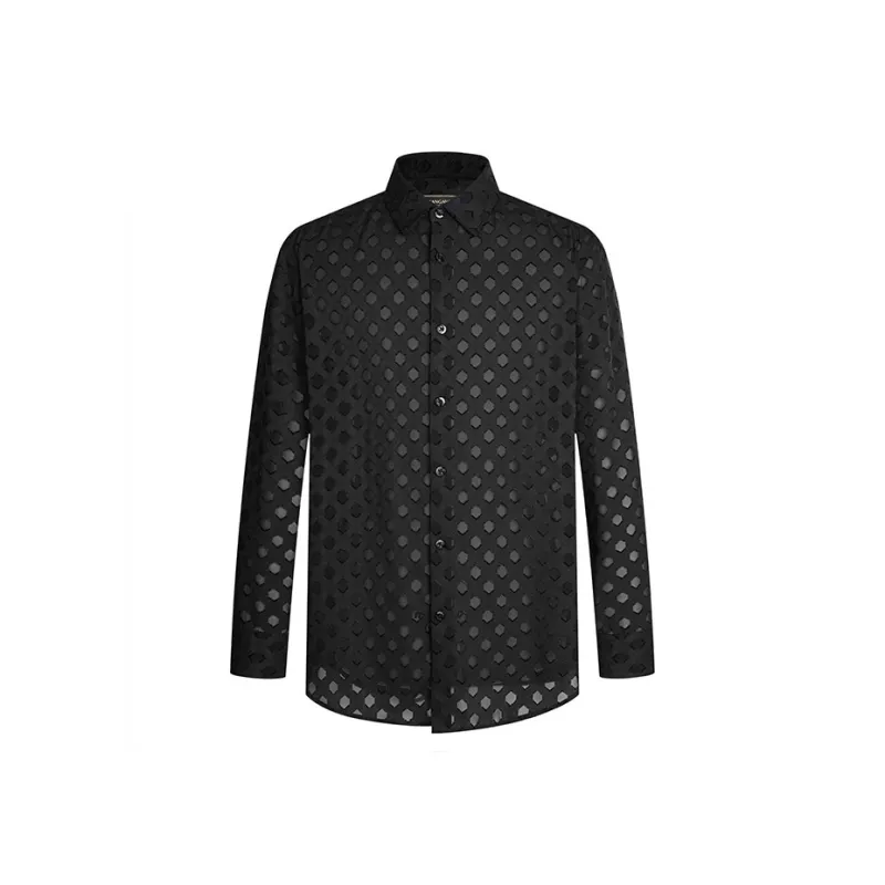 MANGANO Shirt Men's Black Comes With Brand Shopping Bag-0