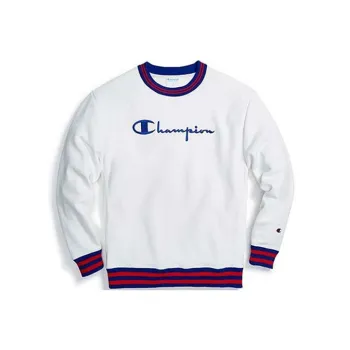 Champion Crew Neck Regular Sweatshirt US Version Unisex White
