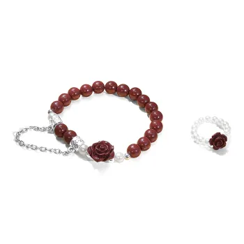 Jin Ruibang Reconstructed Cinnabar Bracelets Women's