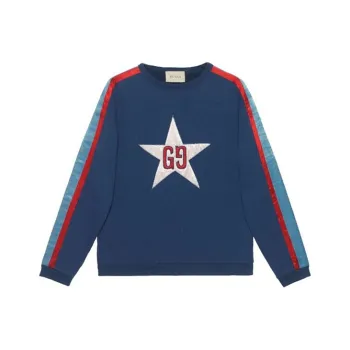 GUCCI Gg Star Design Crewneck Sweatshirt