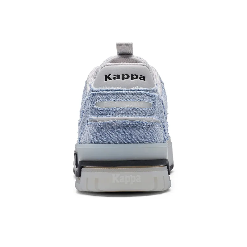 Kappa Anti Slip And Wear Resistant Breathable Low Top Skateboard Shoes Unisex Light Gray-4