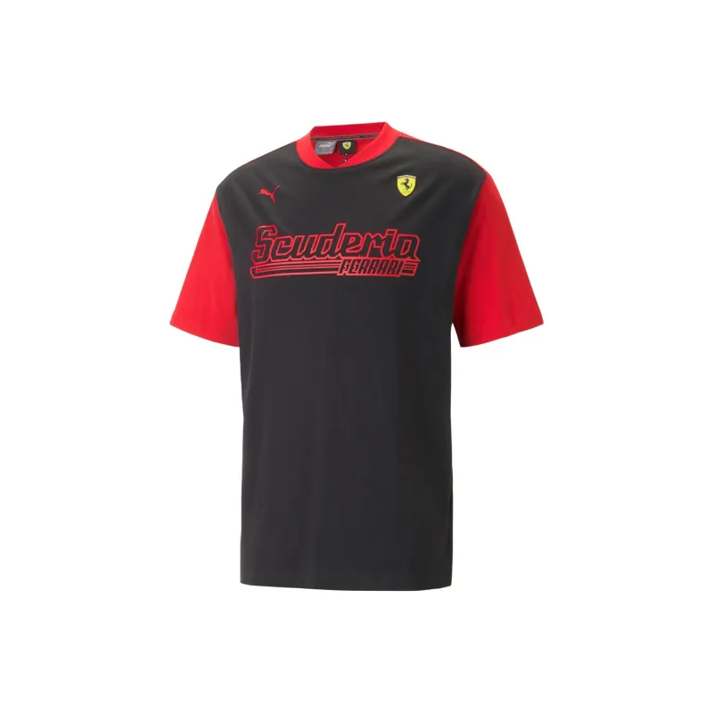 PUMA x FERRARI T Shirt Unisex Black-0