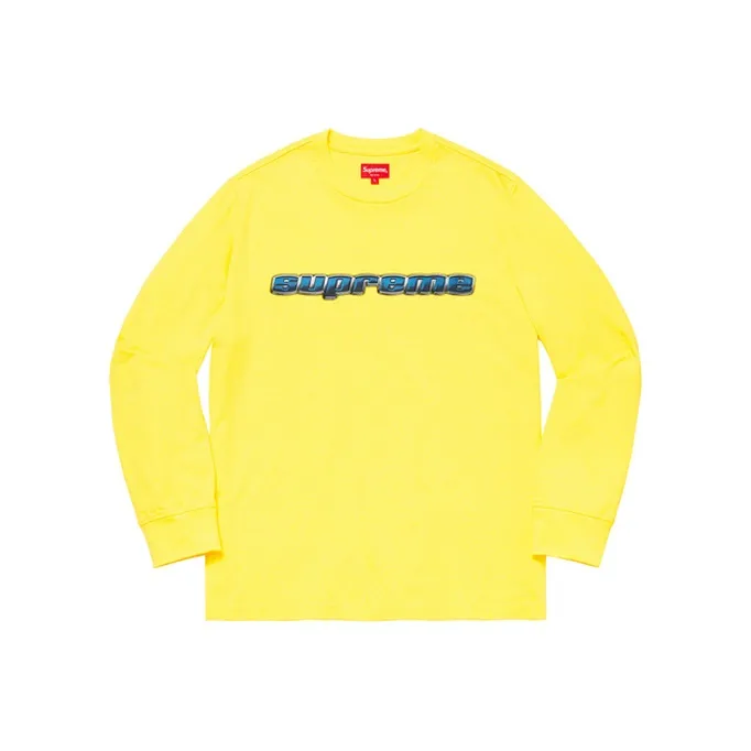 Supreme Chrome Logo L/S Top-0