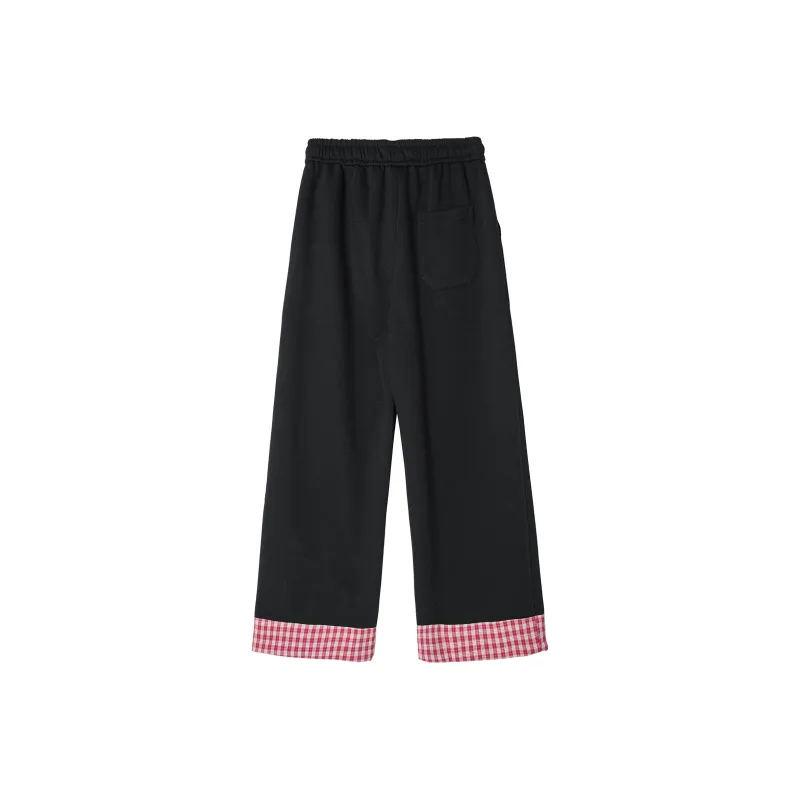 REXSHION Casual Pants Unisex Black-1