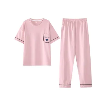 Huggy Kissy Pajama Set Women's Light Pink