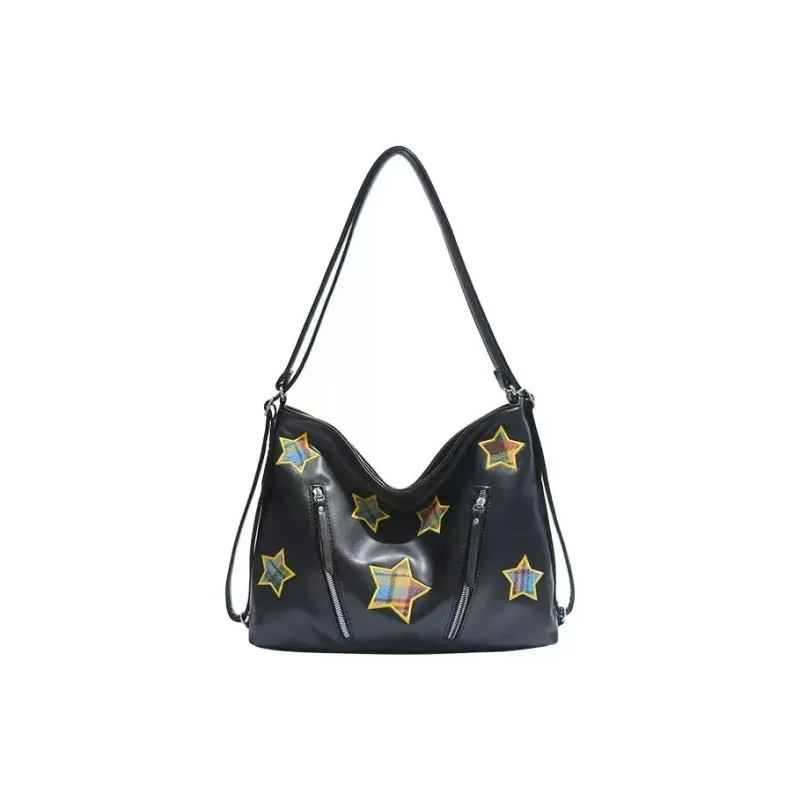 TTaG．baG PU Backpack Regular Women's Green/Blue/Black/White-5