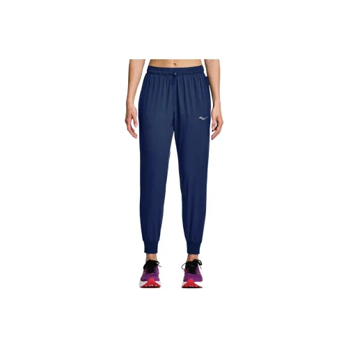 Saucony Knitted Sports Pants Women's Marine Blue
