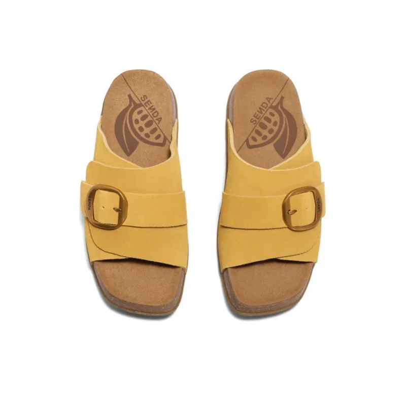 Senda Leather Patchwork Slide Slippers Women's-2