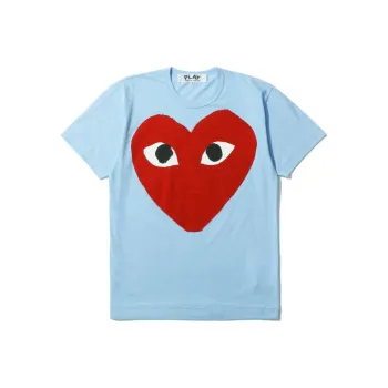 Comme Des Garcons Play Pastelle Red Heart T shirt
