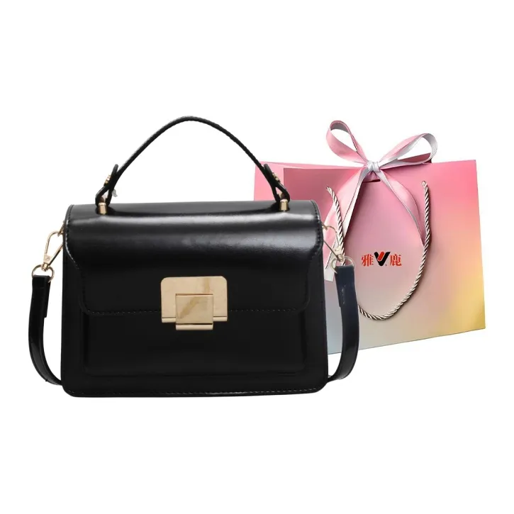 Yalu PU Handbag Women's Black/Ecru/Brown/Blue-0