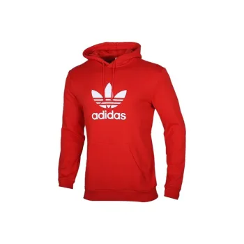 Adidas Originals Trefoil Sweatshirts Men Bright Pink Red Fluorescent