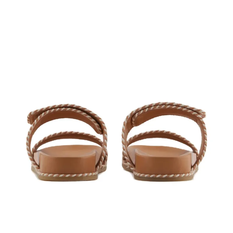 EMPORIO ARMANI Slide Slippers Women's Brown-4
