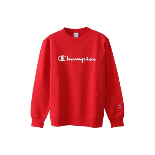 Champion Sweatshirt Japan Version Unisex Red