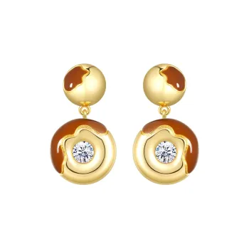 Social Talent Synthetic Cubic Zirconia Earrings Women's