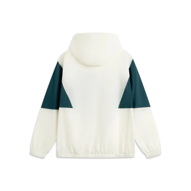 LiNing Trench Coat Unisex Ivory/Reef Green-1