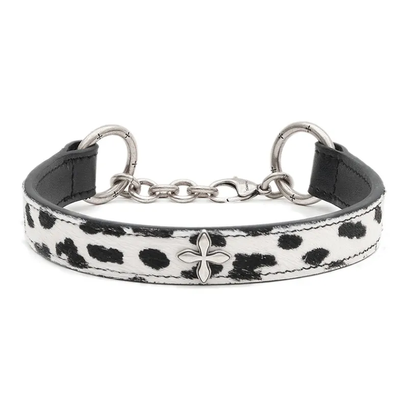 SMFK Alloy Necklaces Women's White Leopard Print-0