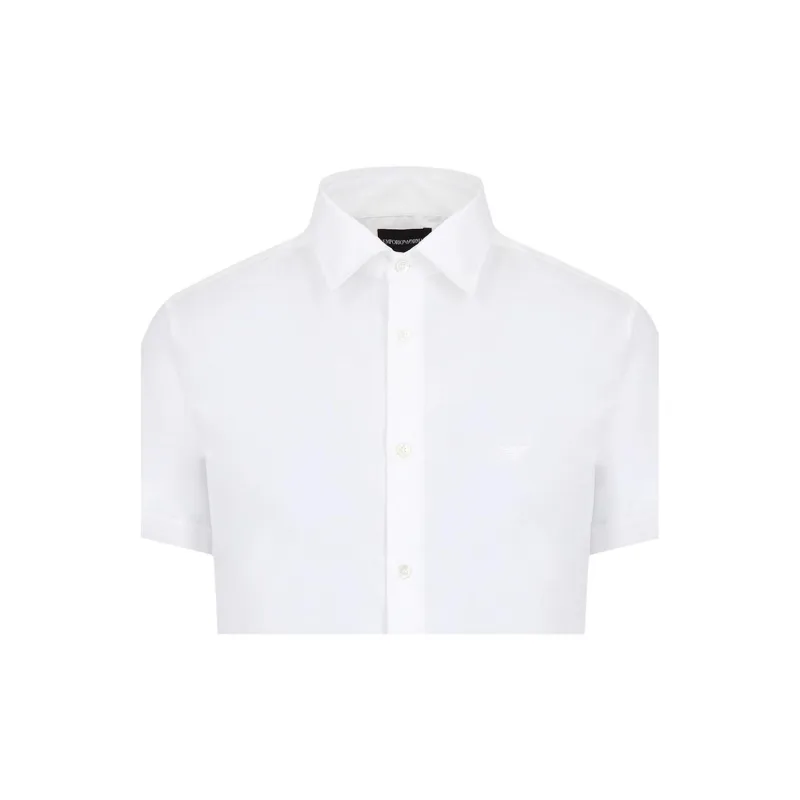 EMPORIO ARMANI Short sleeved Stretch Nylon blend Shirt-4