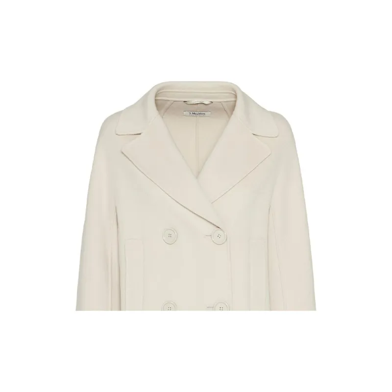 'S MAX MARA Double Breasted Long Sleeved Coat-4