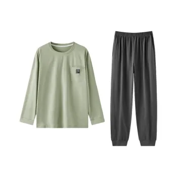ZAO FU NIAO Pajama Set Men's Olive Green