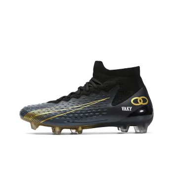 VAKY Soccer Shoes Unisex High Top Black/Gold