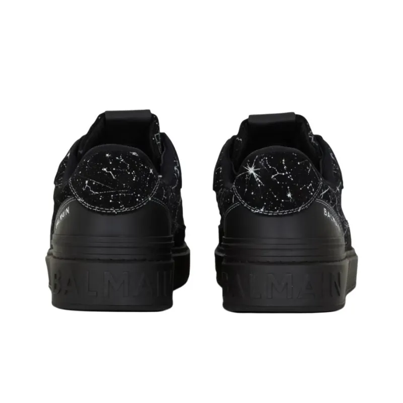 BALMAIN B Court Low Top Skateboard Shoes Men's Black-4