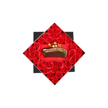 YUMEIREN New Chinese Style Sandalwood Comb Massage
