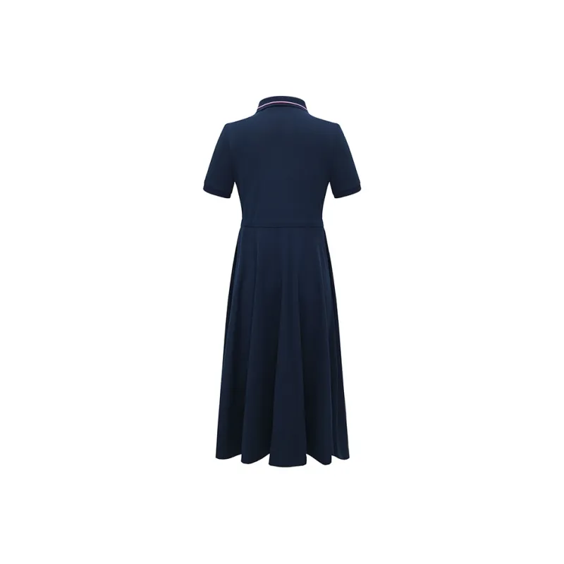 NAVIGARE Short Sleeved Dress Women's Navy Blue-1