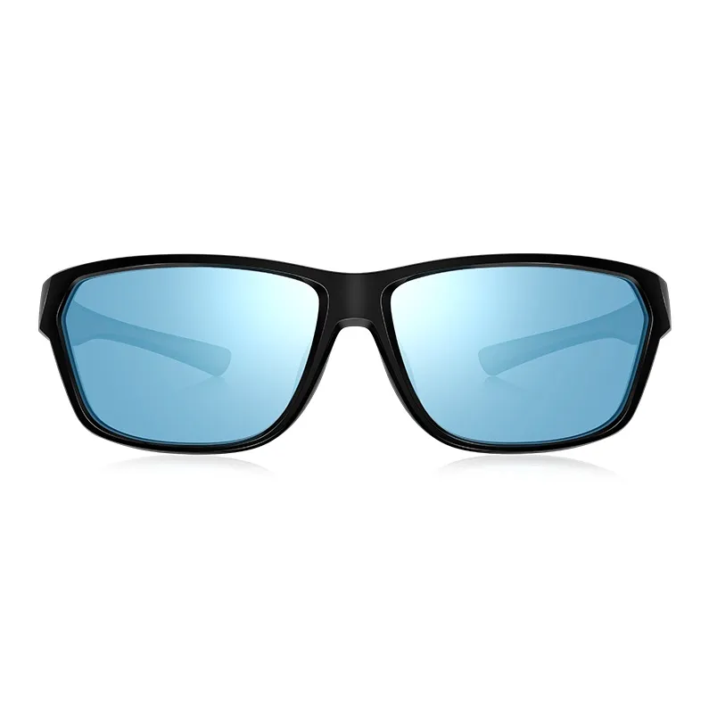 PARIM Rubber Square Sunglasses Kids' Dark Blue-1