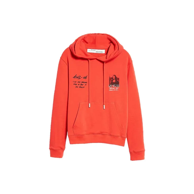 OFF WHITE Monalisa Graphic Print Hoodie-0