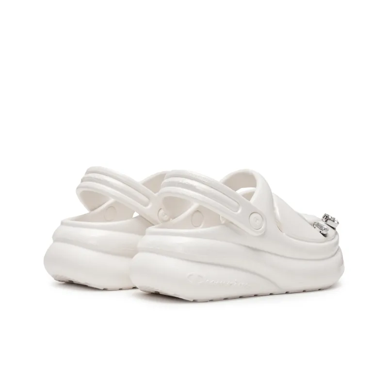 Champion Mushroom Clogs Women's Milk White/Silver White-3