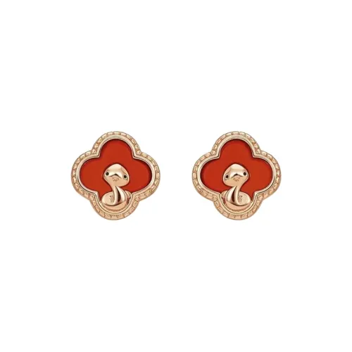 Old Fu Gold Agate 925 Sterling Silver, Jade Stud Earring Women's