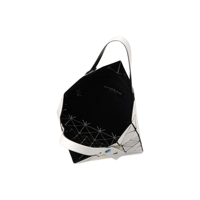 ISSEY MIYAKE Polyvinyl Chloride Resin Tote Bag Shopping Bag Handbag Unisex White & Yellow-3