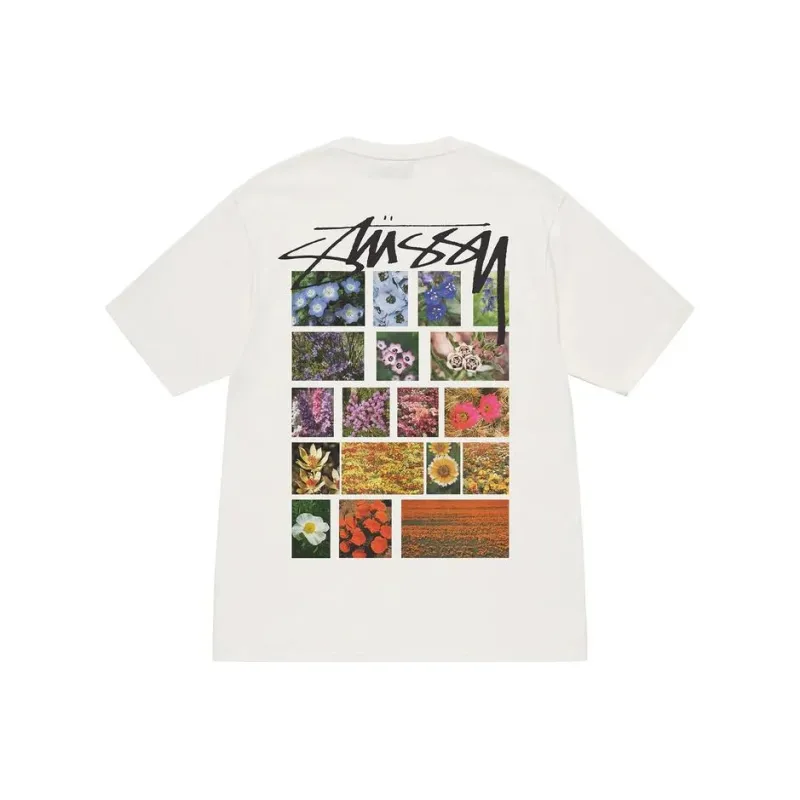 Stussy SS23 Floral Print Crew Neck Pullover T-Shirt-2