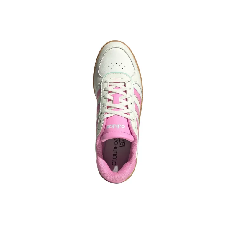Adidas Breaknet Sleek Core White Bliss Pink Halo Mint Women's-4