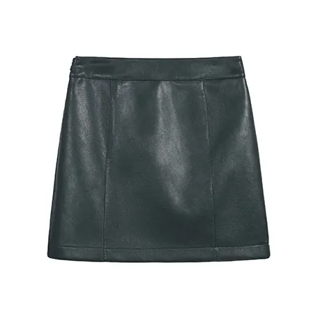 PAIN OR PLEASURE Spring And Summer Leather Short Skirts Women's Jasper-1