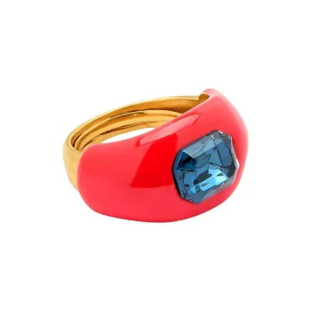 Oscar De La Renta Crystal embellished Ring
