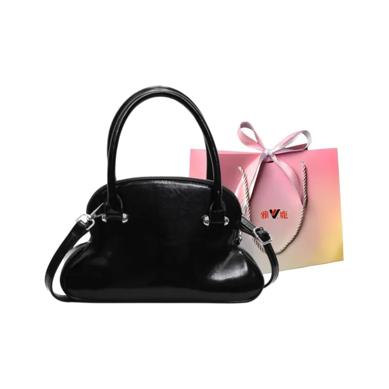 Yalu PU Handbag, Shoulder Bag, Crossbody Bag Regular Women's Black/Ecru/Burgundy/Pink/Purple/Blue-0