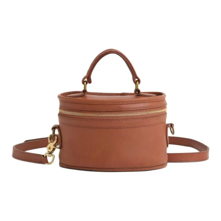 COACH VintageTrail Leather Shoulder Bag Crossbody Bag Handbag Small Size Women's Brown-0