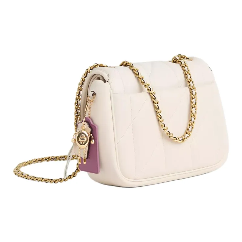 COACH Pillow Madison Leather Shoulder Bag Medium Size Women's White-1