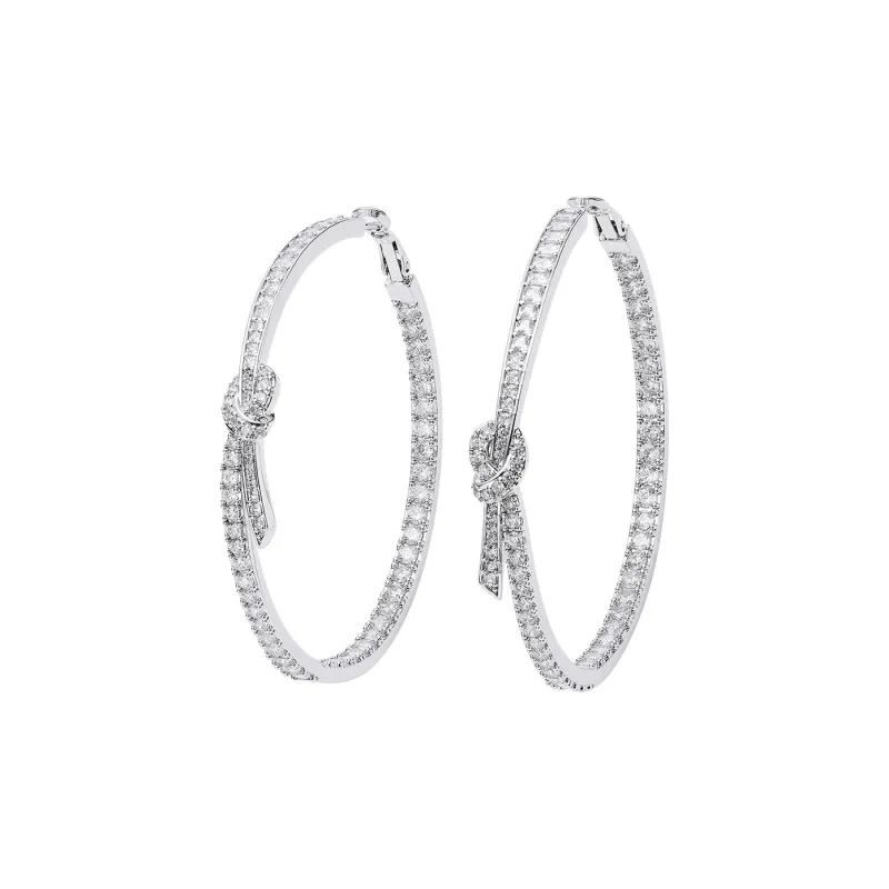 NANA JACQUELINE Brass Earrings Women's White-0