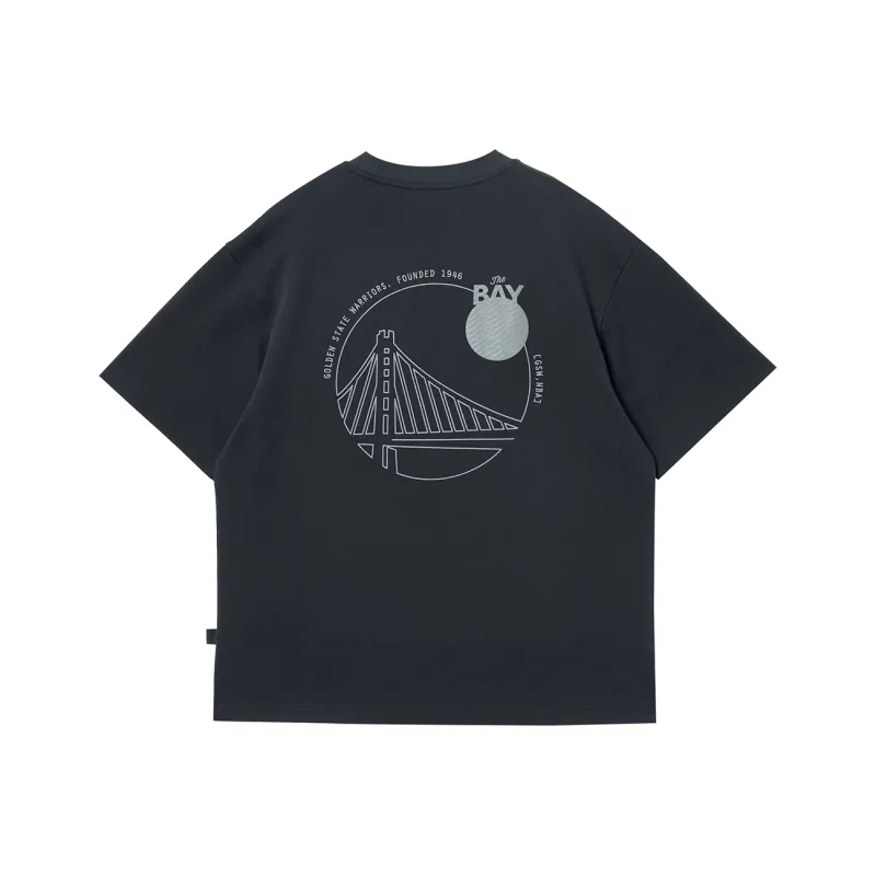 JACK JONES· x NBA Jack&Jones X Warriors Nba T Shirt Men's E42 Phantom Gray-1