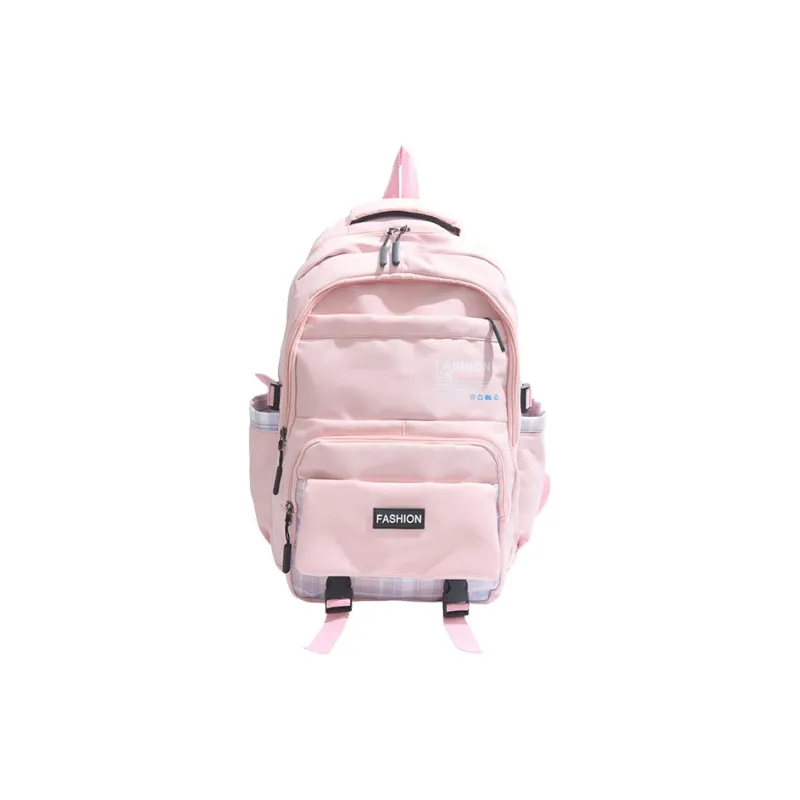 Dusen Kangaroo Nylon Backpack Unisex Black/Pink/Red/Green/Blue-7