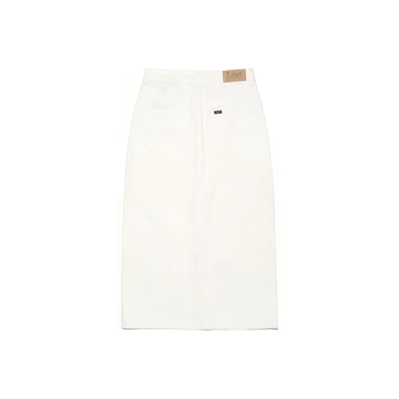 Lee Denim Long Skirts Women's White-1