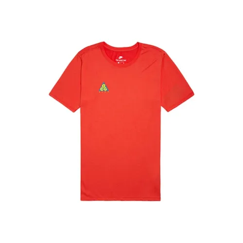 Nike ACG Set in Sleeve T Shirt Men's Red