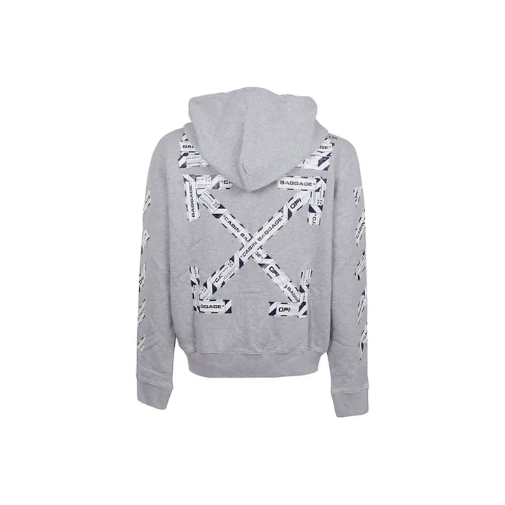 OFF WHITE Airport Tape Arrows Diag Over Hoodie-0