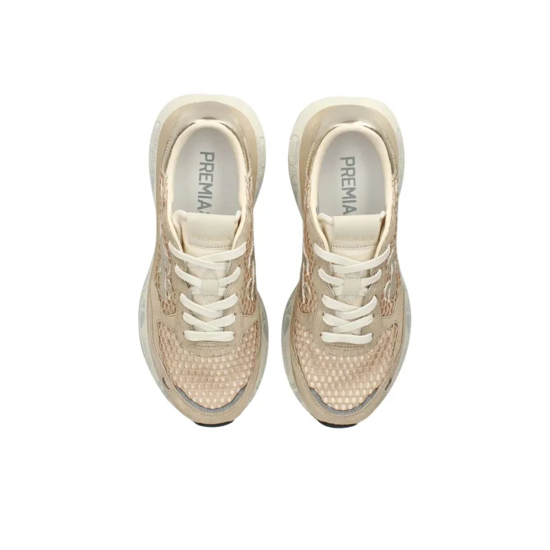 PREMIATA Lauryn Low Top Casual Shoes Women's Gold-4