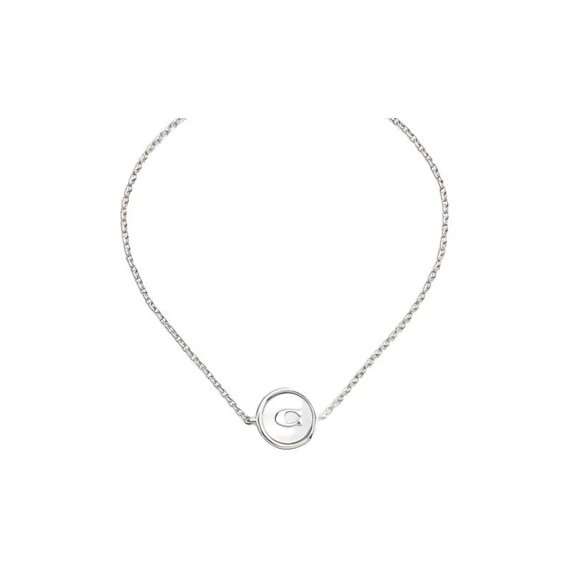 COACH Brass Plated, Mother Of Pearl, Mother Of Pearl, Cubic Zircon Bracelets Women's Silver-2